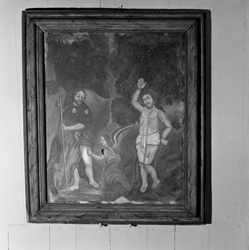 tableau, cadre : Saint Roch et de saint Sébastien