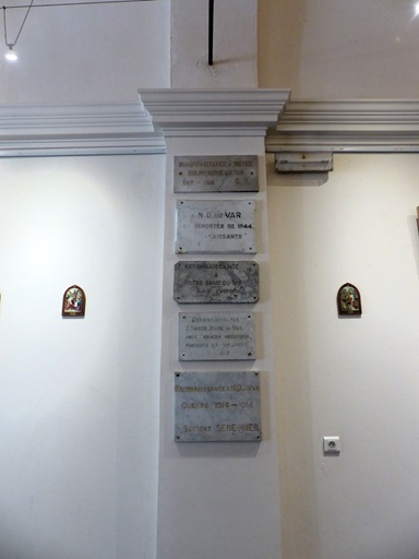 Nef, mur nord. Pilastre soutenant l'arc doubleau. 