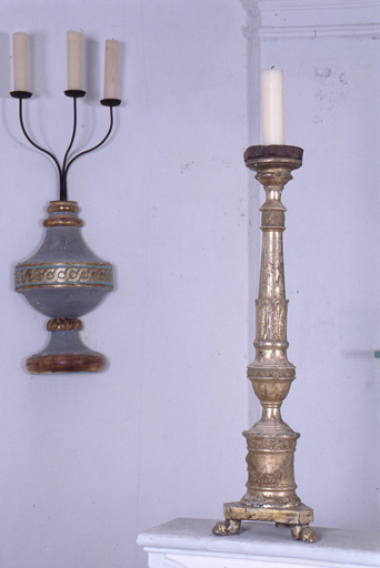 ensemble de 4 chandeliers d'autel