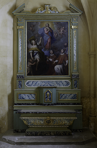 Tableau d'autel : Immaculée Conception, saint Gervais et saint Protais