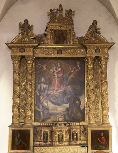 retable architecturé du maître-autel