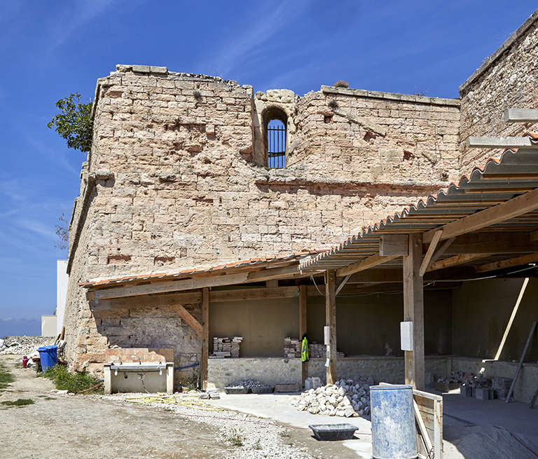 Fort St Nicolas : flanc gauche du bastion Sud-Ouest, dit de la Paix.