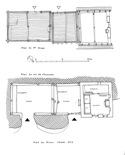 fermes en série dites chalets (série de 3)