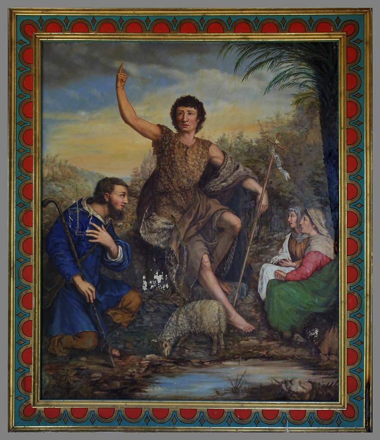 Tableau : la prédication de saint Jean Baptiste