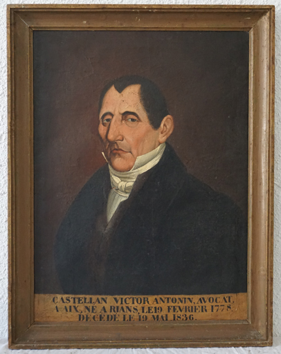 Tableau (donatif) : portrait de Victor Antonin Castellan