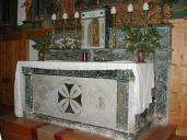 autel (maître-autel), 2 gradins d'autel, tabernacle