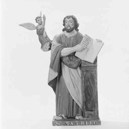 groupes sculptés (3), statue (statuettes) : Evangélistes
