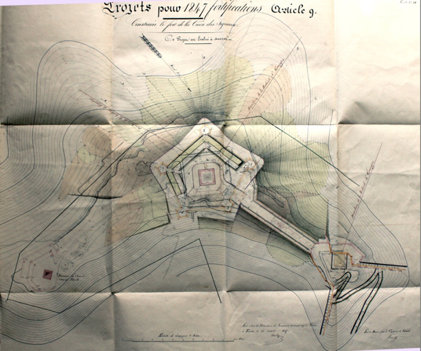 Projets pour 1847. Fortifications. Art. 9. Construire le fort de la Croix des Signaux, 15 avril 1847.