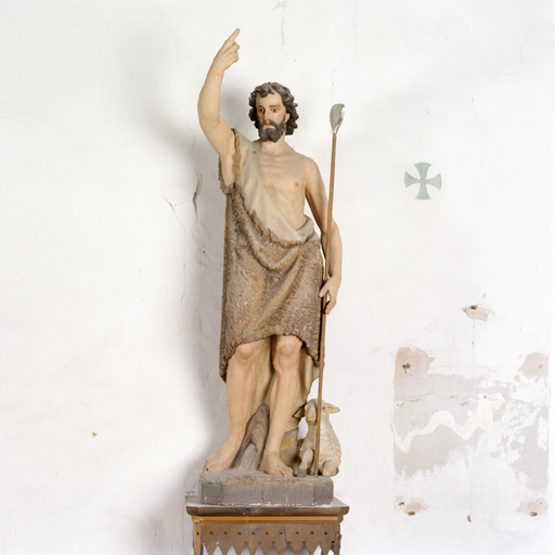 statue (petite nature) : Saint Jean Baptiste