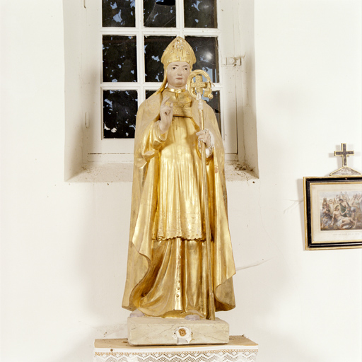 statue-reliquaire (petite nature) : Saint Martin évêque