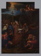 tableau : Saint Véran enchaînant le dragon