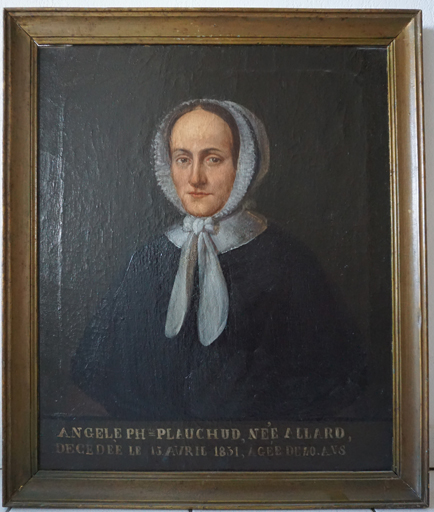 Tableau (donatif) : portrait d'Angèle Philippine Plauchud née Allard