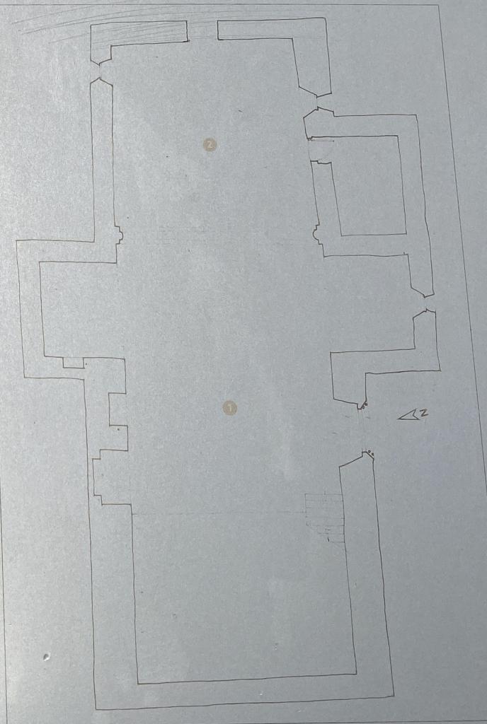 Plan de l'église Saint-Chaffrey.