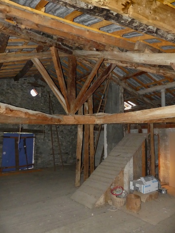 Etage, fenil. Vue de volume prise du sud-ouest.
