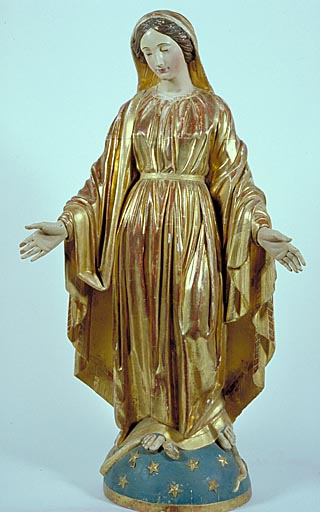 statue (petite nature) : Immaculée Conception