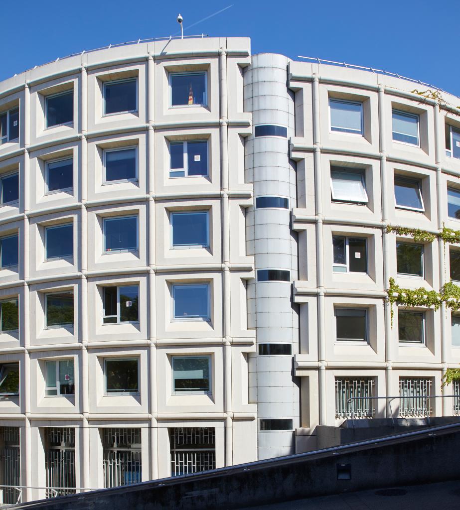 Bâtiment Rotonde. Vue partielle de la façade Nord.