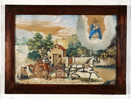 ex-voto, tableau : Enfant sous les roues d'un milord, Antonio Térèse