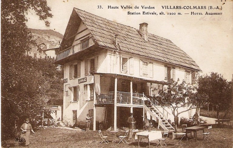 33. Haute Vallée du Verdon VILLARS-COLMARS (B.-A.)/Station Estivale, alt. 1200 m. - HOTEL AUDIBERT [aujourd'hui le Martagon]