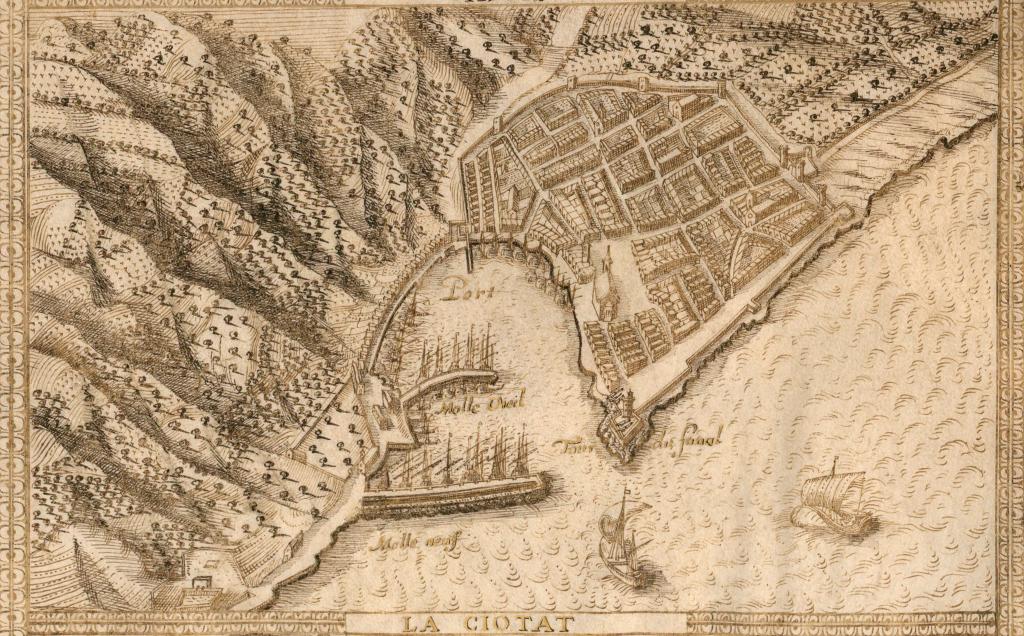 La Ciotat. [Vue perspective de La Ciotat, 1631.