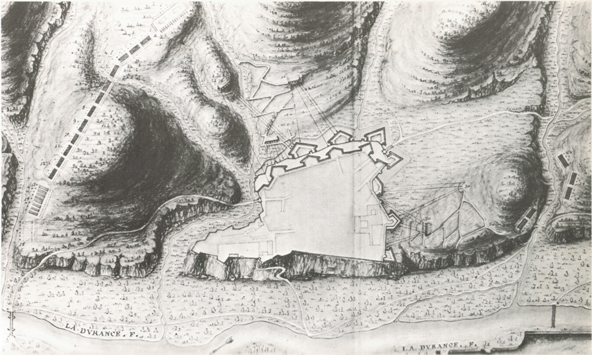 [Plan du siège d'Embrun en 1692.].