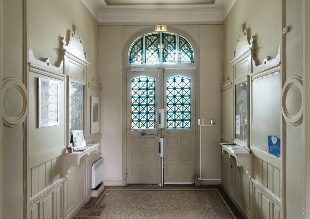 Rez-de-chaussée : vestibule d'entrée nord, vue générale. 