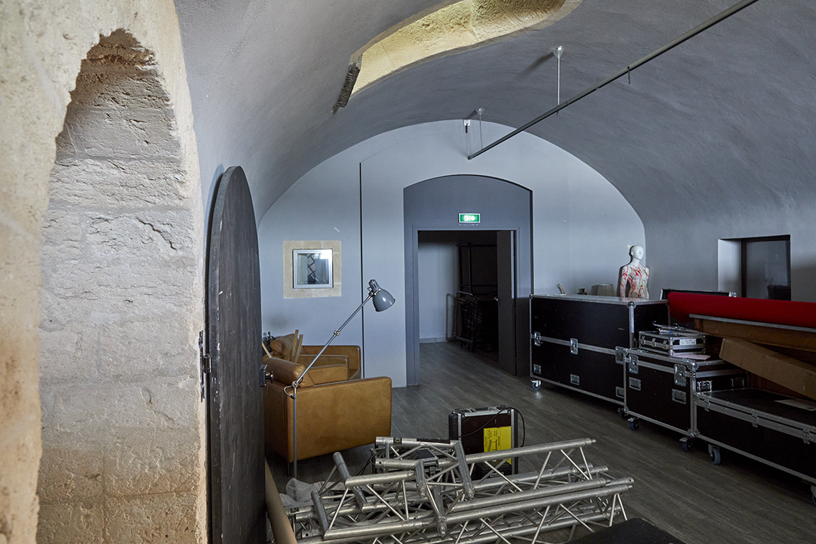 Vue intérieure d'une des casemates transversales.