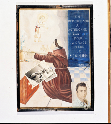 ex-voto, tableau : Moine en prière, Yves Nistri