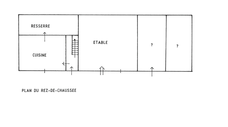 Plan du rez-de-chaussée.