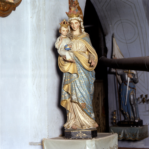 statue (petite nature) : Vierge à l'Enfant (N° 1)