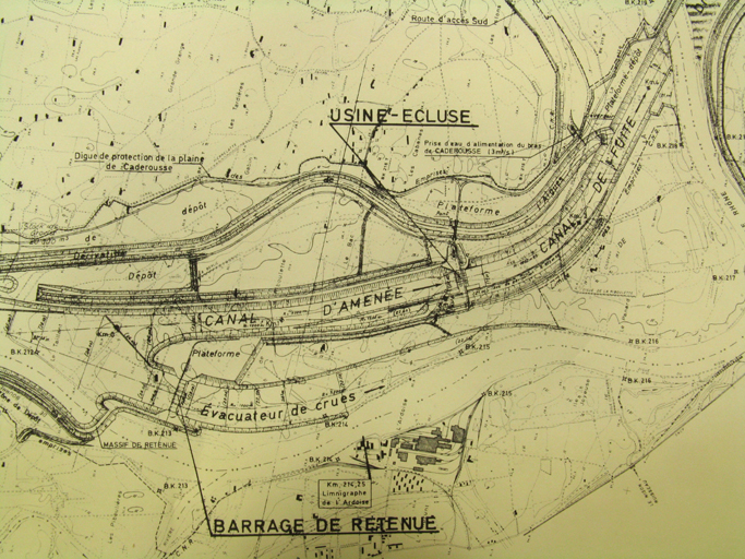 barrage mobile de Caderousse, pont routier