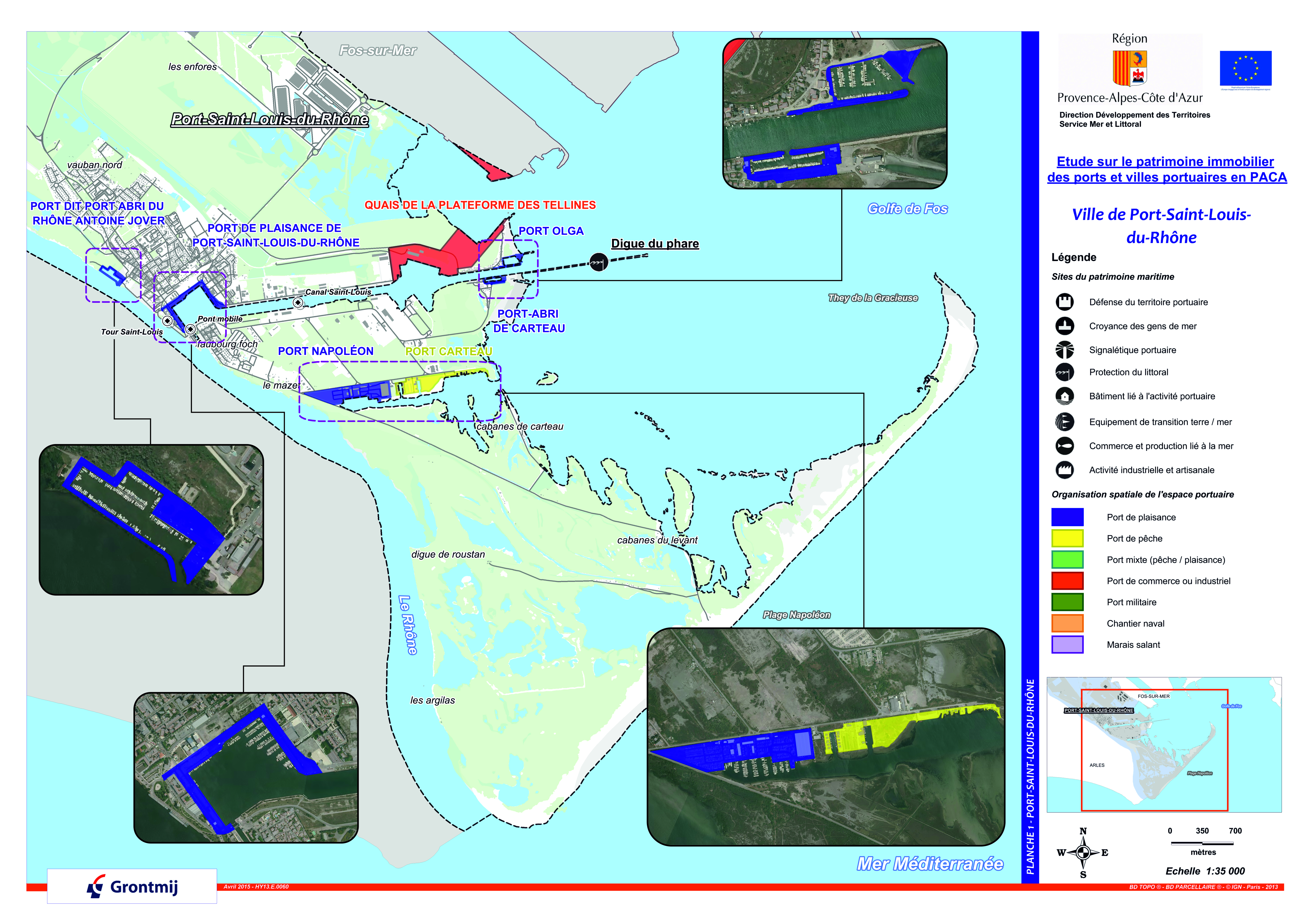 Les aménagements portuaires de la commune de Port-Saint-Louis-du-Rhône