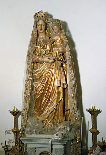 statue (petite nature) : Vierge à l'Enfant