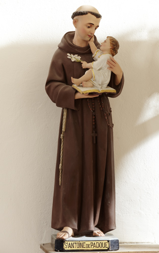 Statue (demi-nature) : saint Antoine et l'Enfant