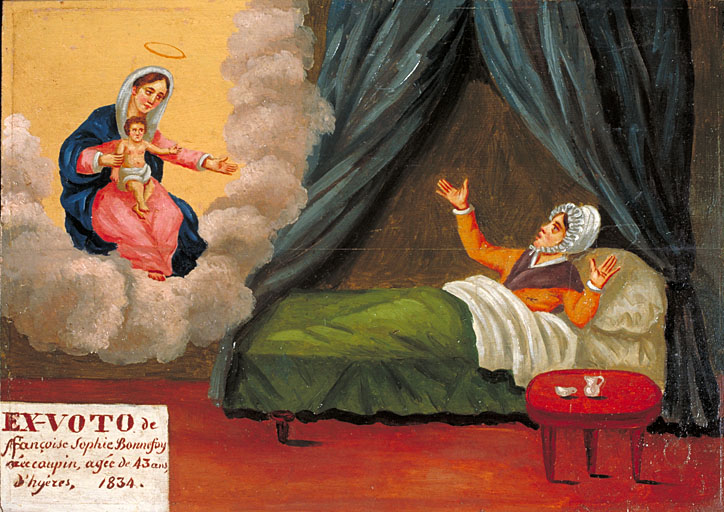 tableau, ex-voto : Demande de guérison de Françoise-Sophie Bonnefoy