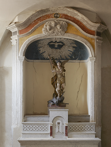 Retable de l'autel secondaire de saint Michel