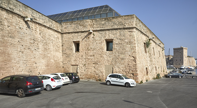 Détail du flanc Sud du demi bastion du fort Ganteaume.