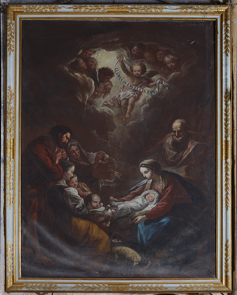 Tableau, cadre : Adoration des Bergers