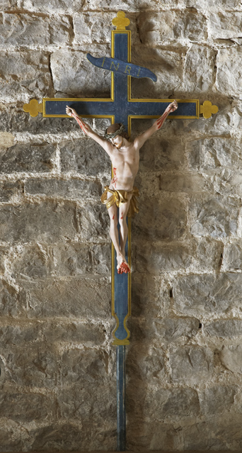 Croix de procession : Christ en croix (N°2)