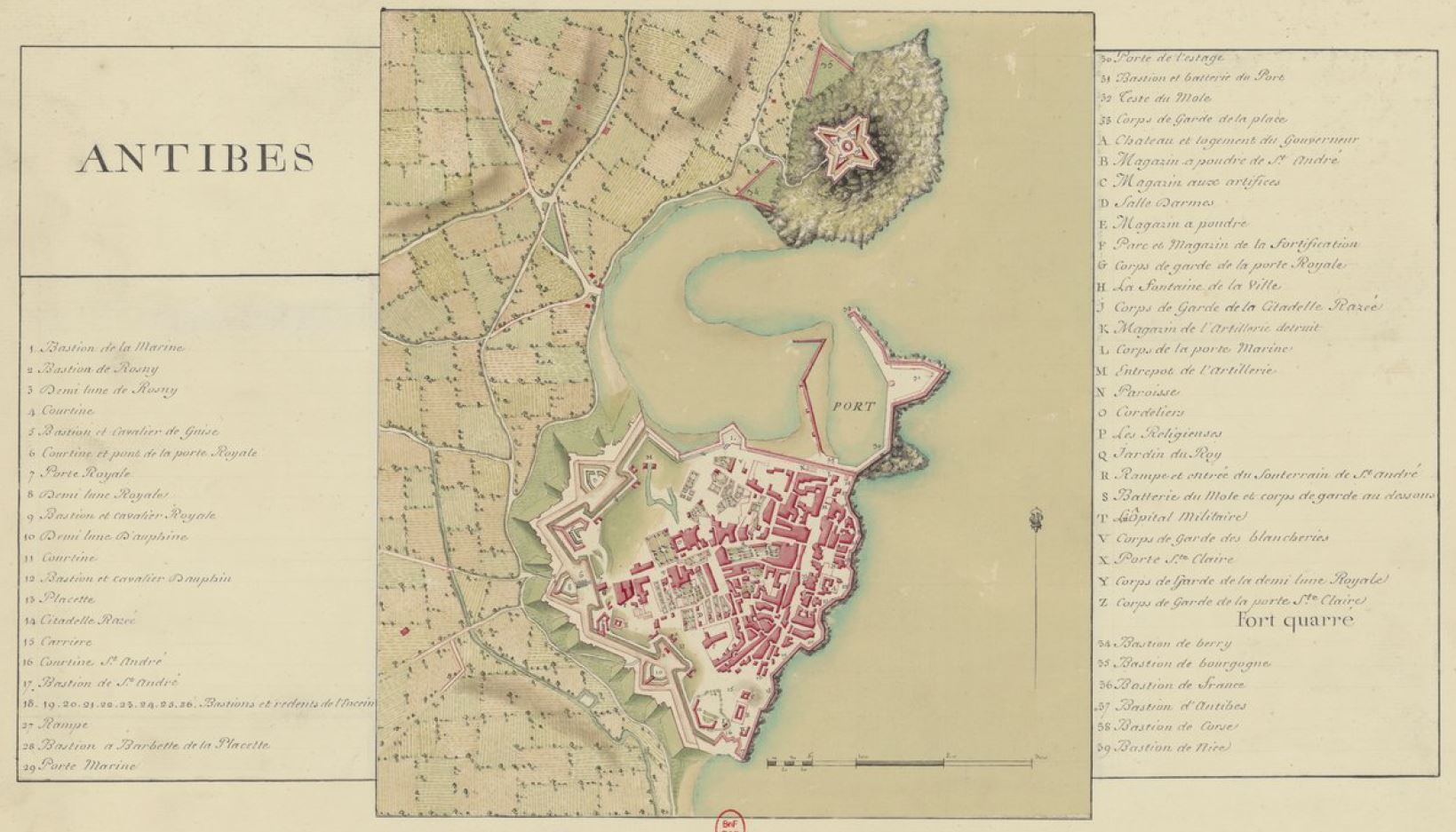 Les aménagements portuaires de la commune d'Antibes