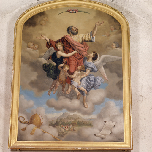 tableau d'autel : Apothéose de saint Barnabé, cadre