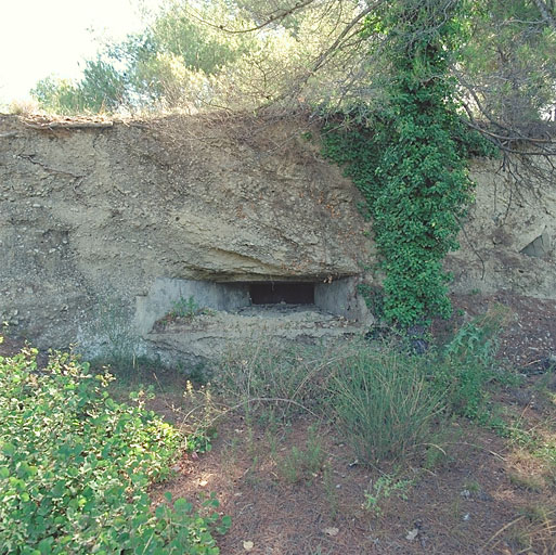 Embrasure sous casemate de la batterie ouest.