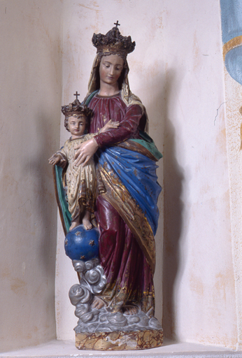 statue (petite nature) : La Vierge à l'Enfant