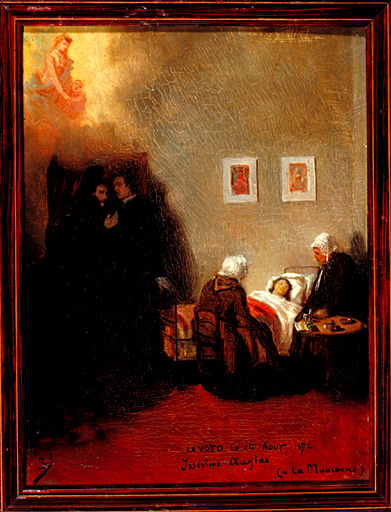 tableau, ex-voto : Demande de guérison de Joséphine Augias