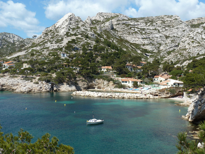 Port abri de la calanque de Sormiou