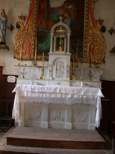 autel (maître-autel), gradins d'autel, tabernacle, exposition