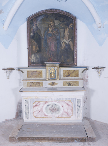 autel, degré d'autel, 2 gradins d'autel, tabernacle