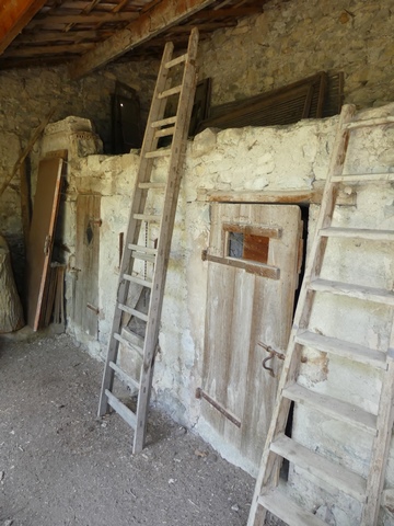 Rez-de-chaussée, loges des étables à cochons.