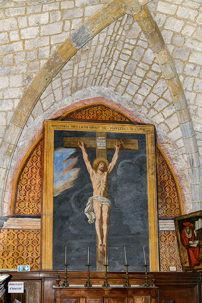 La Crucifixion dans la sacristie.