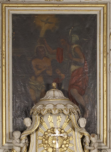 tableau d'autel : Baptême du Christ