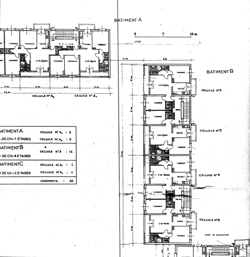 cité H.L.M. dite cité des 40 logements